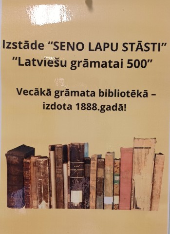 Izstāde veltīta "Latviešu grāmatai -500"